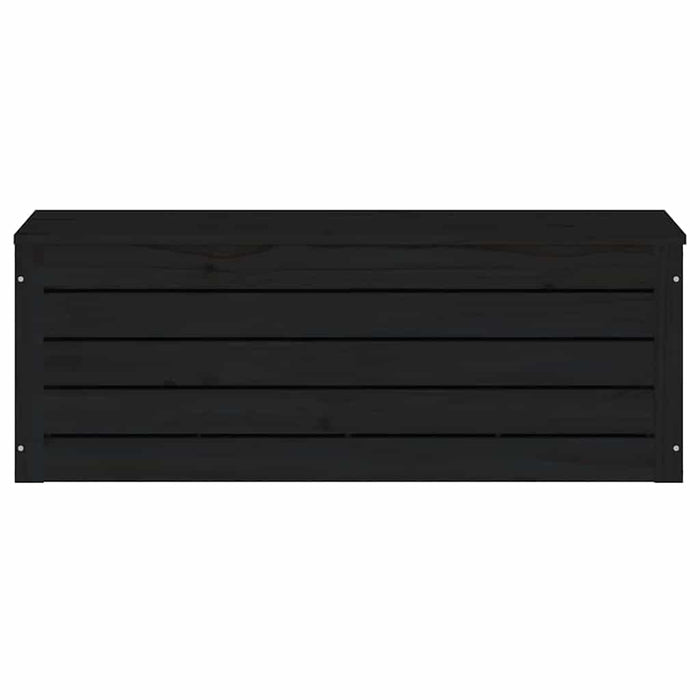 Cutie de depozitare, negru, 89x36,5x33 cm, lemn masiv de pin WALTI