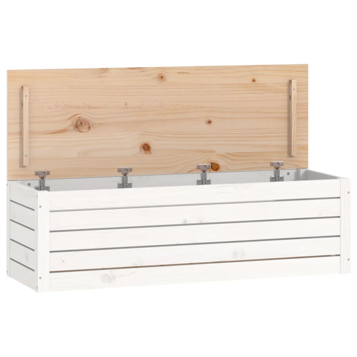 Cutie de depozitare, alb, 109x36,5x33 cm, lemn masiv de pin - WALTI WALTI