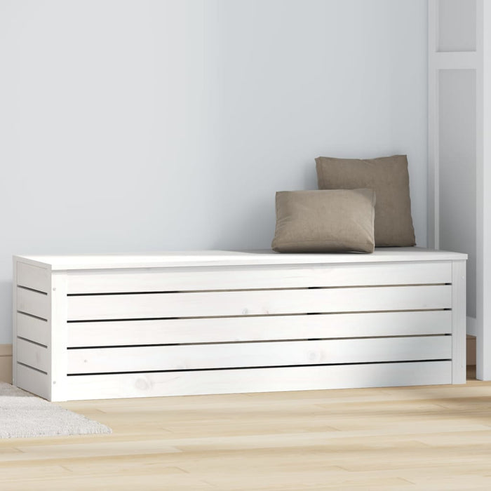 Cutie de depozitare, alb, 109x36,5x33 cm, lemn masiv de pin - WALTI WALTI