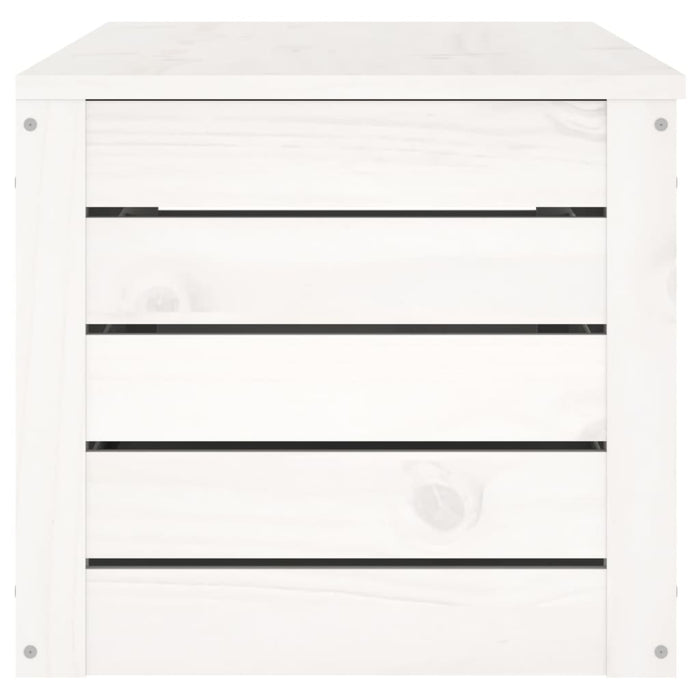 Cutie de depozitare, alb, 109x36,5x33 cm, lemn masiv de pin - WALTI WALTI