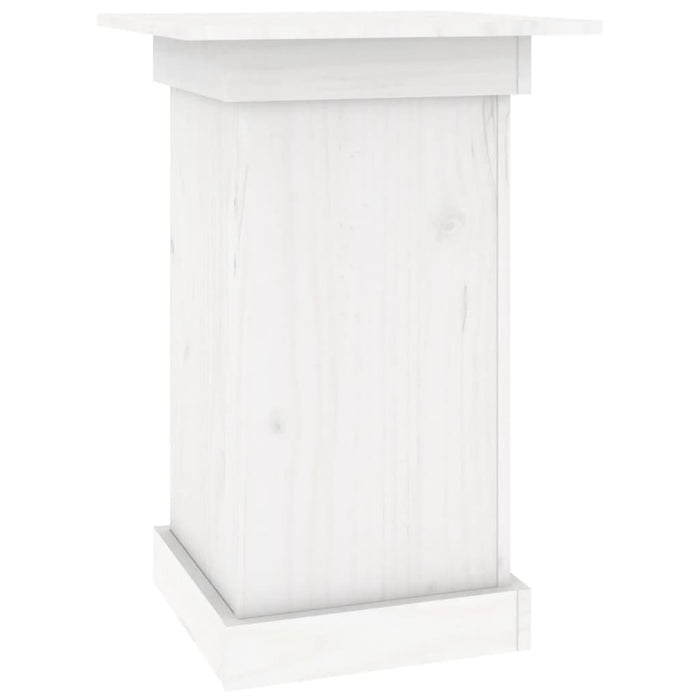 Suport pentru flori, alb, 40x40x60 cm, lemn masiv de pin - WALTI WALTI