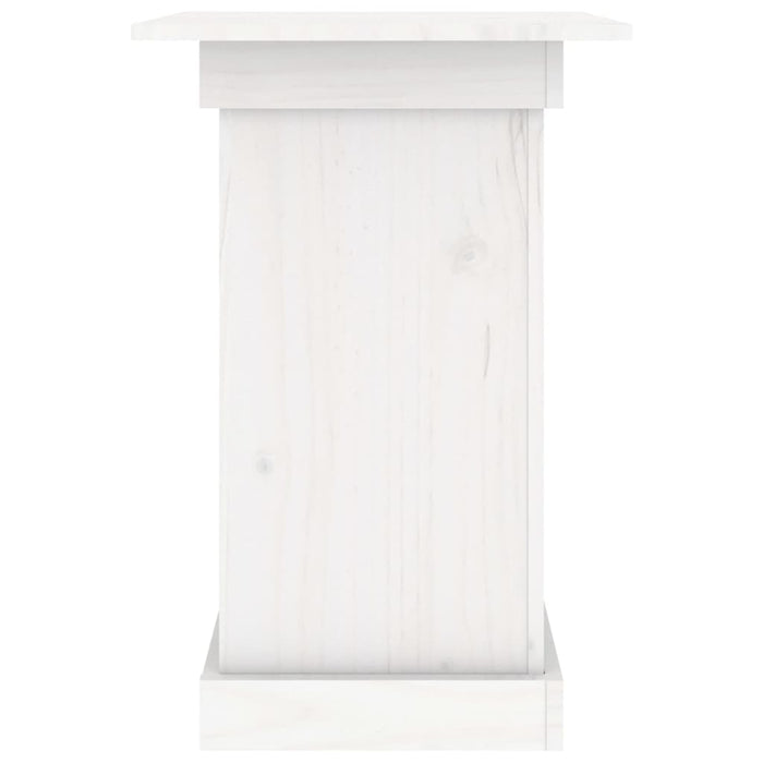 Suport pentru flori, alb, 40x40x60 cm, lemn masiv de pin - WALTI WALTI