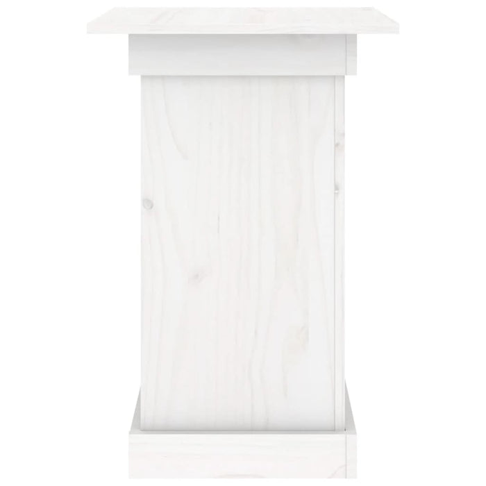 Suport pentru flori, alb, 40x40x60 cm, lemn masiv de pin - WALTI WALTI