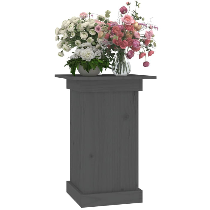 Suport pentru flori, gri, 40x40x60 cm, lemn masiv de pin - WALTI WALTI