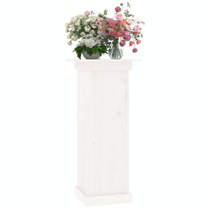 Suport pentru flori, alb, 40x40x90 cm, lemn masiv de pin - WALTI WALTI