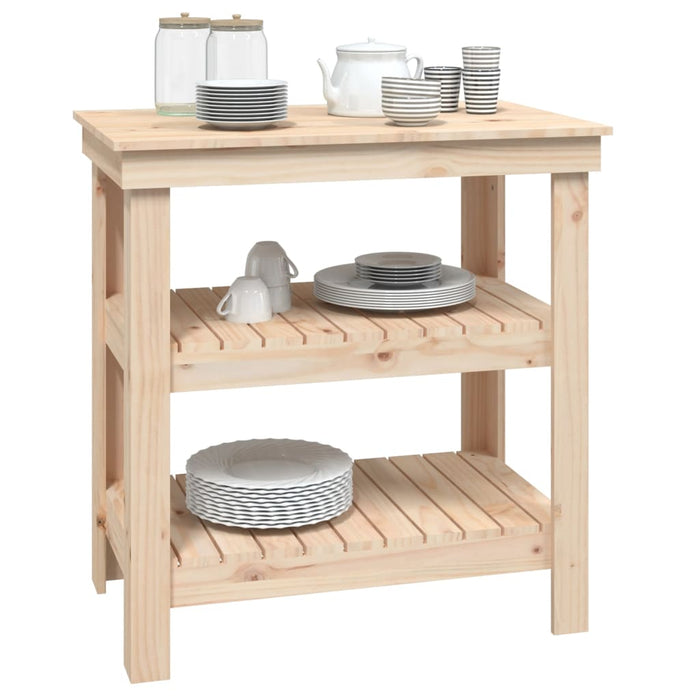 Banc de lucru, 78,5x50x80 cm, lemn masiv pin - WALTI WALTI