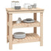 Banc de lucru, 78,5x50x80 cm, lemn masiv pin - WALTI WALTI