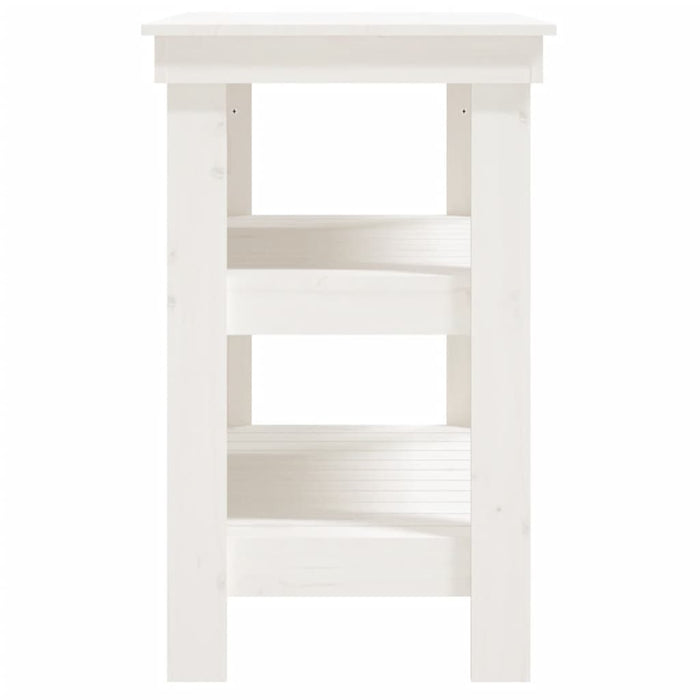 Banc de lucru, alb, 78,5x50x80 cm, lemn masiv pin - WALTI WALTI