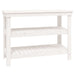 Banc de lucru, alb, 110,5x50x80 cm, lemn masiv pin - WALTI WALTI