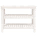 Banc de lucru, alb, 110,5x50x80 cm, lemn masiv pin - WALTI WALTI