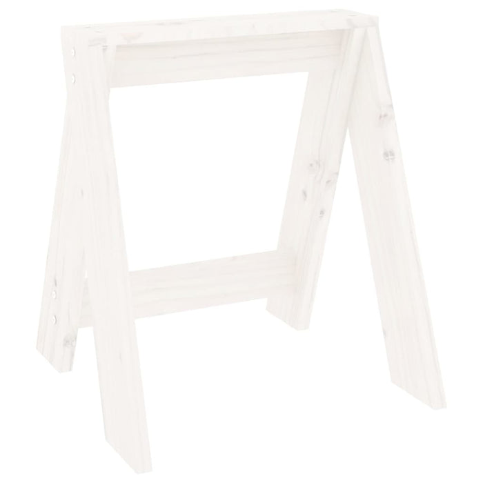 Scaune, 2 buc., alb, 40x40x45 cm, lemn masiv de pin - WALTI WALTI