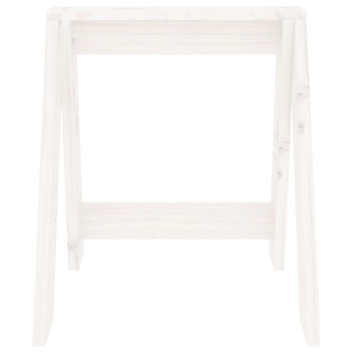 Scaune, 2 buc., alb, 40x40x45 cm, lemn masiv de pin - WALTI WALTI