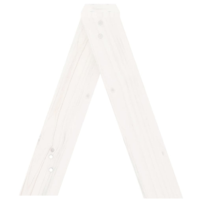 Scaune, 2 buc., alb, 40x40x45 cm, lemn masiv de pin - WALTI WALTI