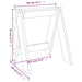 Scaune, 2 buc., alb, 40x40x45 cm, lemn masiv de pin - WALTI WALTI