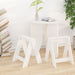 Scaune, 2 buc., alb, 40x40x45 cm, lemn masiv de pin - WALTI WALTI