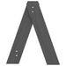 Scaune, 2 buc., gri, 40x40x45 cm, lemn masiv de pin - WALTI WALTI