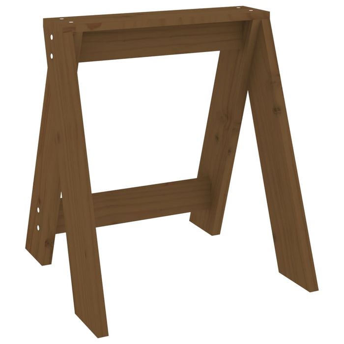 Scaune, 2 buc., maro miere, 40x40x45 cm, lemn masiv de pin - WALTI WALTI