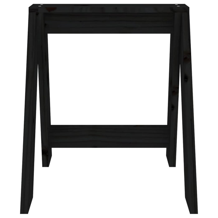 Scaune, 2 buc., negru, 40x40x45 cm, lemn masiv de pin - WALTI WALTI