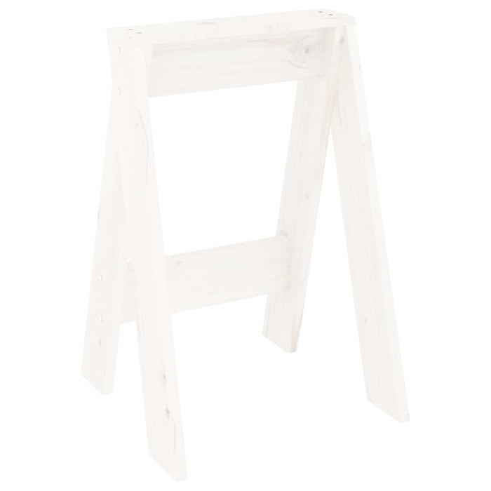 Scaune, 2 buc., alb, 40x40x60 cm, lemn masiv de pin - WALTI WALTI
