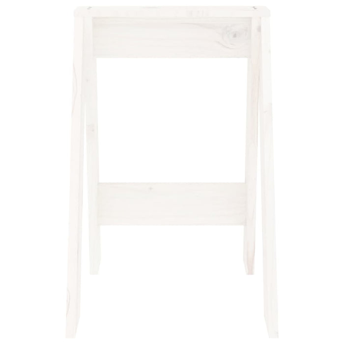 Scaune, 2 buc., alb, 40x40x60 cm, lemn masiv de pin - WALTI WALTI