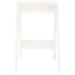 Scaune, 2 buc., alb, 40x40x60 cm, lemn masiv de pin - WALTI WALTI