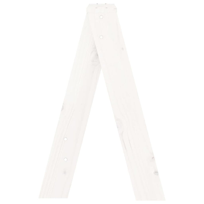 Scaune, 2 buc., alb, 40x40x60 cm, lemn masiv de pin - WALTI WALTI