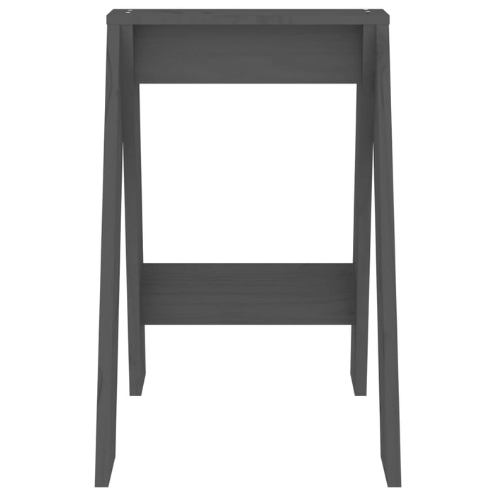 Scaune, 2 buc., gri, 40x40x60 cm, lemn masiv de pin - WALTI WALTI