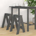 Scaune, 2 buc., gri, 40x40x60 cm, lemn masiv de pin - WALTI WALTI