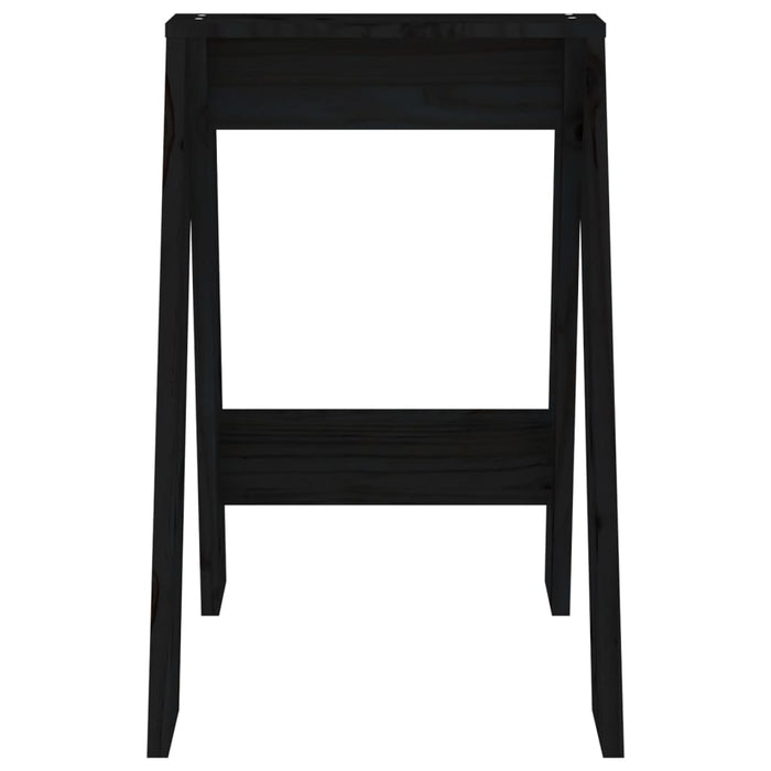 Scaune, 2 buc., negru, 40x40x60 cm, lemn masiv de pin - WALTI WALTI