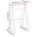 Scaune, 2 buc., negru, 40x40x60 cm, lemn masiv de pin - WALTI WALTI