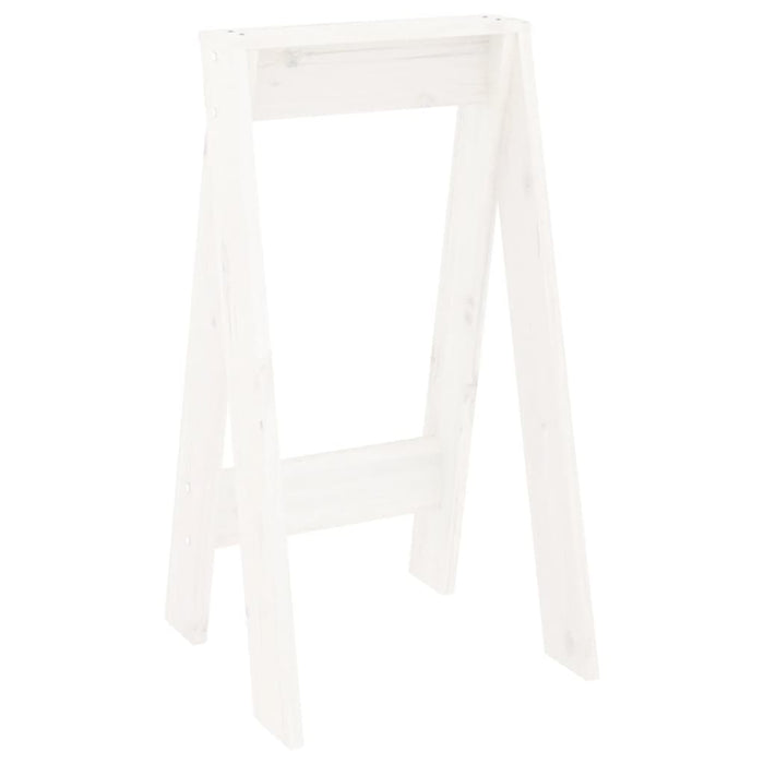 Scaune, 2 buc., alb, 40x40x75 cm, lemn masiv de pin - WALTI WALTI