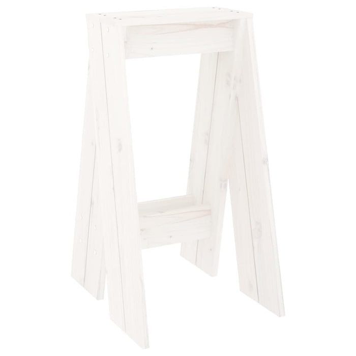 Scaune, 2 buc., alb, 40x40x75 cm, lemn masiv de pin - WALTI WALTI