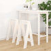 Scaune, 2 buc., alb, 40x40x75 cm, lemn masiv de pin - WALTI WALTI