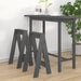Scaune, 2 buc., gri, 40x40x75 cm, lemn masiv de pin - WALTI WALTI