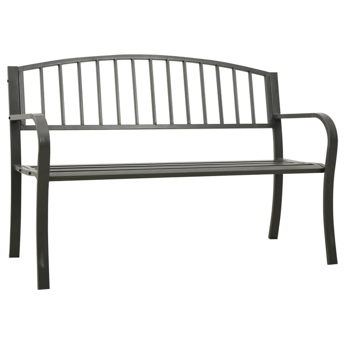 Bancă de grădină, gri, 120 cm, oțel - WALTI WALTI