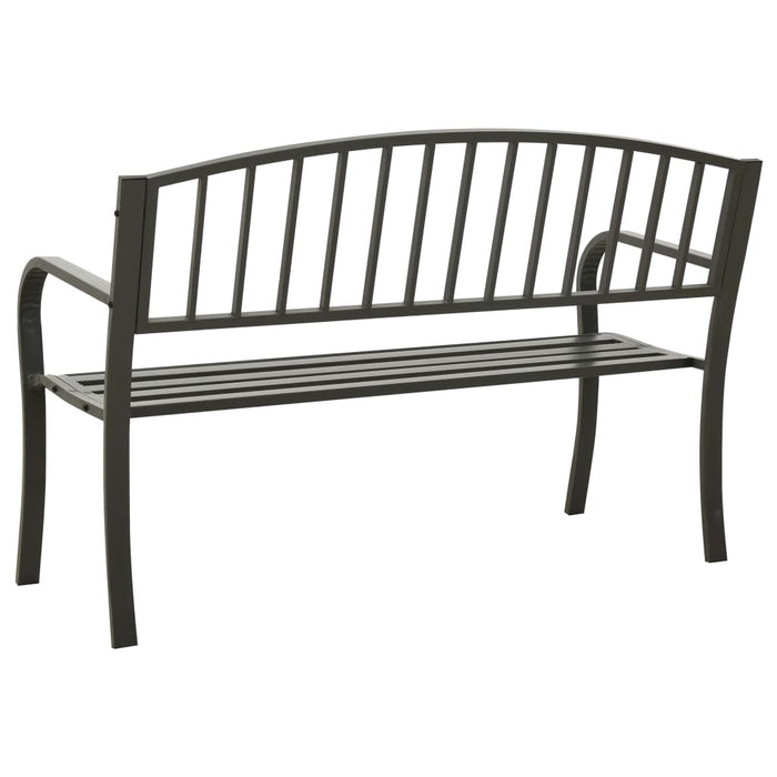 Bancă de grădină, gri, 120 cm, oțel - WALTI WALTI