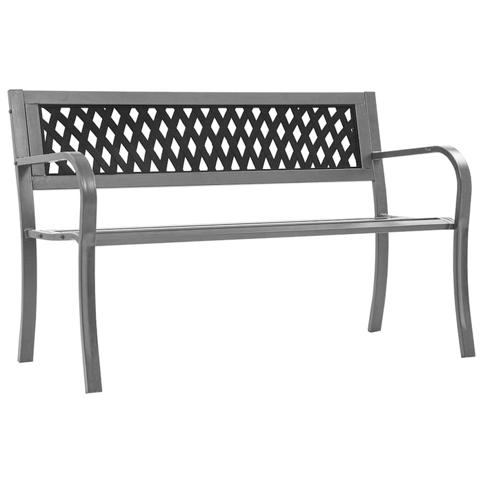 Bancă de grădină din oțel, negru, 120 cm - WALTI WALTI