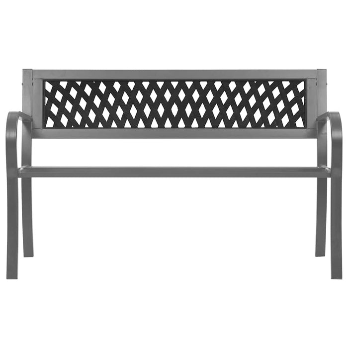 Bancă de grădină din oțel, negru, 120 cm - WALTI WALTI