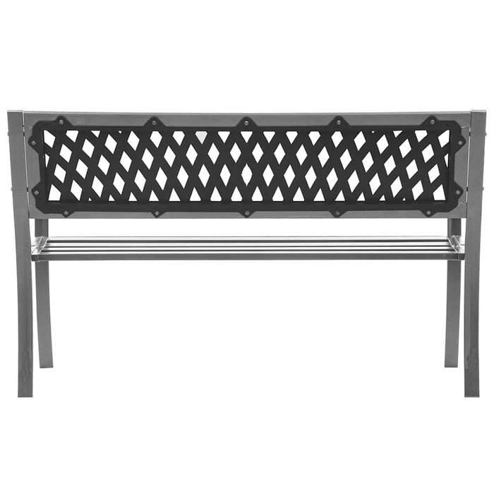 Bancă de grădină din oțel, negru, 120 cm - WALTI WALTI