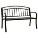Bancă de grădină cu masă, negru, 120 cm, oțel - WALTI WALTI