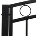 Bancă de grădină cu masă, negru, 120 cm, oțel - WALTI WALTI