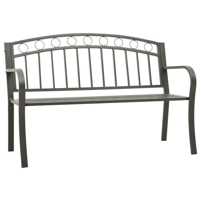 Bancă de grădină, gri, 120 cm, oțel - WALTI WALTI