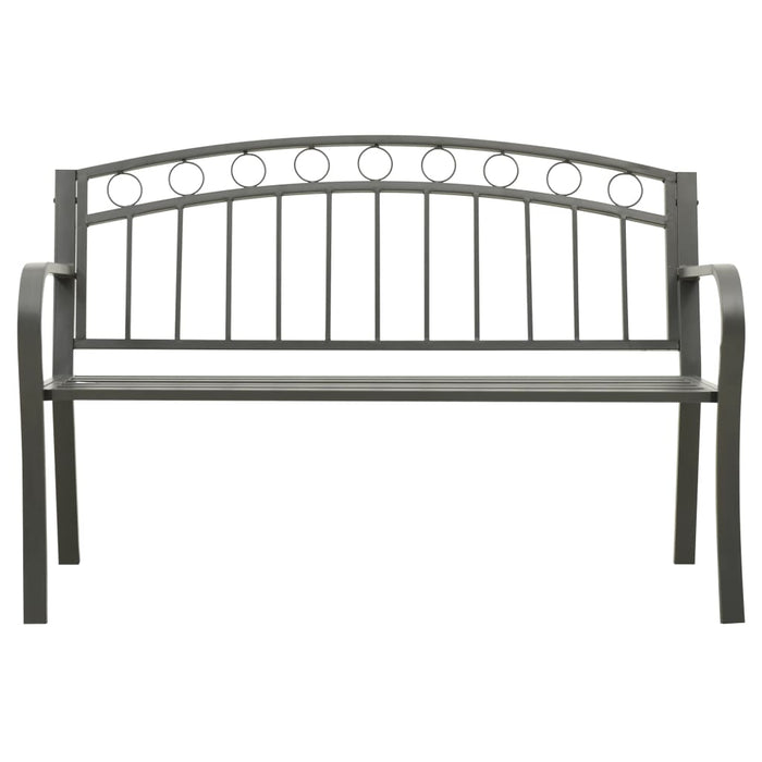 Bancă de grădină, gri, 120 cm, oțel - WALTI WALTI