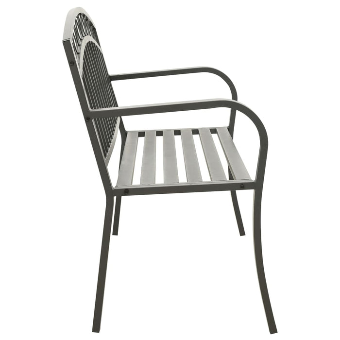 Bancă de grădină, gri, 120 cm, oțel - WALTI WALTI