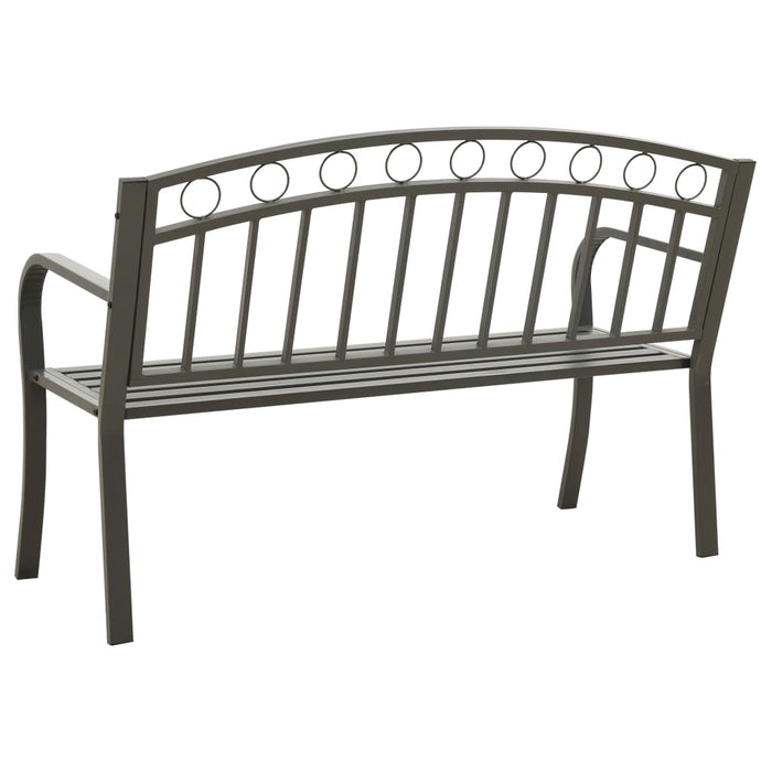 Bancă de grădină, gri, 120 cm, oțel - WALTI WALTI