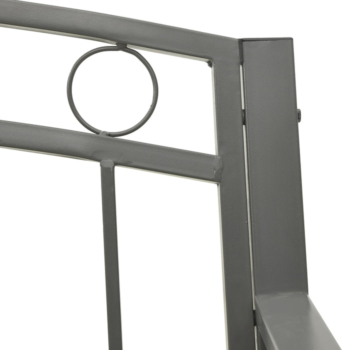 Bancă de grădină, gri, 120 cm, oțel - WALTI WALTI