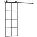 Ușă glisantă cu set feronerie, 76x205 cm, sticlă ESG/aluminiu - WALTI WALTI