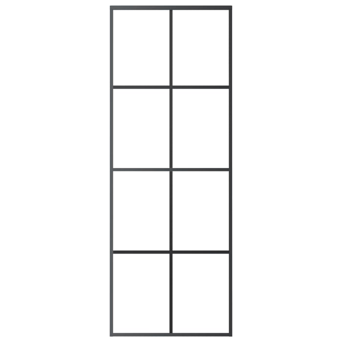 Ușă glisantă cu set feronerie, 76x205 cm, sticlă ESG/aluminiu - WALTI WALTI