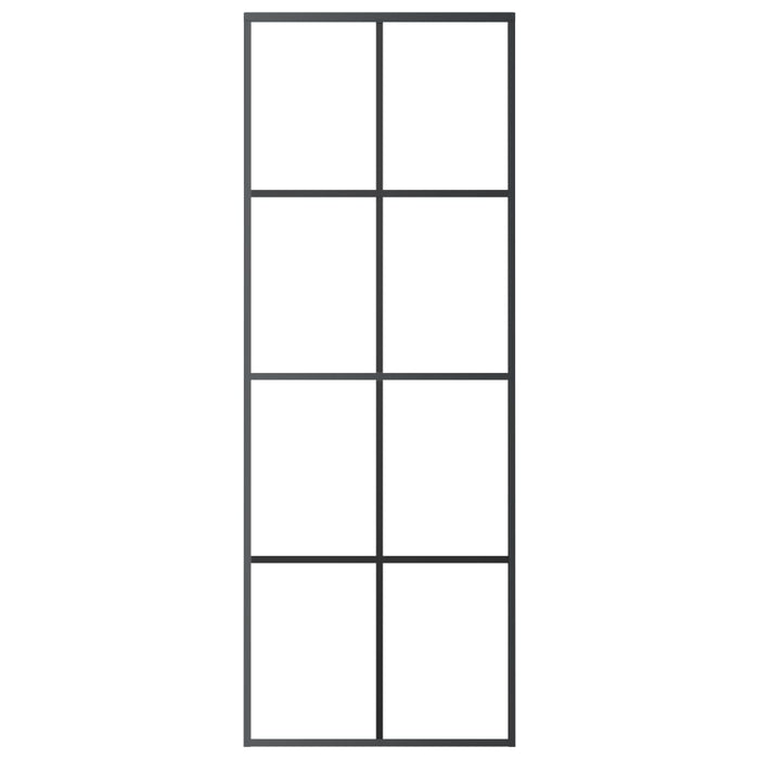 Ușă glisantă cu set feronerie, 76x205 cm, sticlă ESG/aluminiu - WALTI WALTI