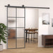 Ușă glisantă cu set feronerie, 90x205 cm, sticlă ESG/aluminiu - WALTI WALTI